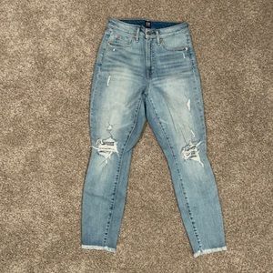 Gap Curvy True Skinny distressed jeans